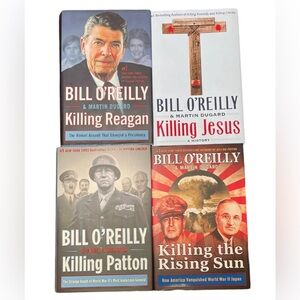 Bill O'Reilly Killing Book Lot Of 4 (Reagan, Jesus, Patron, And The Rising Sun)
